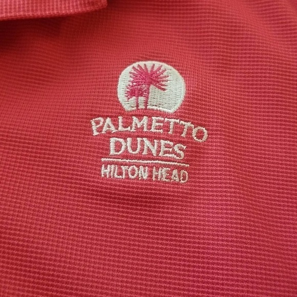 Adidas L golf top short sleeve polo button collared embroidered logo Climalite - Picture 4 of 11